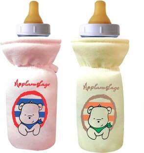 Da Anushi Stretchable Baby Feeding Bottle Cover with Easy to Hold Strap, 60-125ml