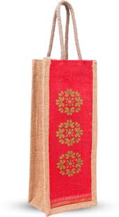 LMT Collection Eco-Friendly Jute Water Bottle Carry Bag 1.5 Liter Capacity