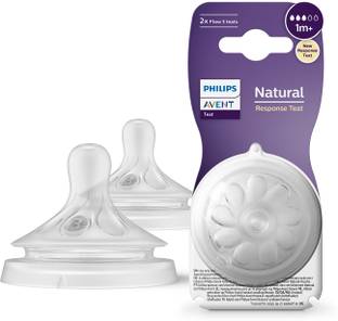 Philips Avent Natural Response Teat SCY963/02 | 1m+ age | Flow 3 | BPA free New Born Flow Nipple