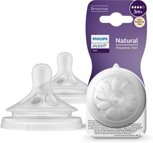 Philips Avent Natural Response Teat SCY964/02 | 3m+ age | Flow 4 | BPA free Medium Flow Nipple
