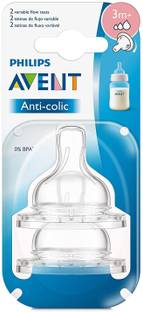 Philips Avent Anticolic teats 3m+, pack of 2 teats Medium Flow Nipple