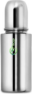 RCSP Stainless Steel Baby Feeding Bottle Milk Bottle 250ml with Silicone NippleBaby New Born Flow Nipple