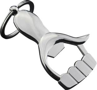 Trimurti Hand Bottle Opener with keyring for men women 304 Silver Stainless Bottle Opener