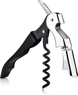SKITCH Stainless Steel 3 in 1 Folding Bartender Multifunction Wine Bottle Corkscrew Opener Bottle Opener