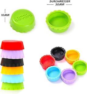 JMALL ™Beer Glass Bottles Saver Beer Capsules,friendly Silicone Stopper Bottle Cap Silicone Bottle Stopper