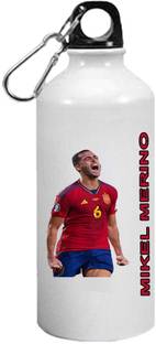 CHARMING Mikel Merino Aluminium Printed Sport Bottle for Hiking, Travelling 600 ml Sipper