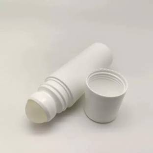JARBAZAAR White Deodorant Roller Bottles Empty Refillable Plastic Essential Oils Container 50 ml Bottle