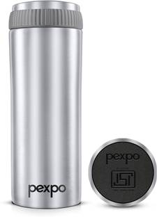 pexpo Vacuum Insulated Water Bottle, Stainless Steel Hot & Cold, Crypto 430 ml Flask