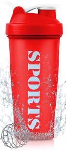 ZYRO Sports Sipper Gym Bottle with Stainless Steel Mixer Ball for Protein Shakes 650 ml Shaker