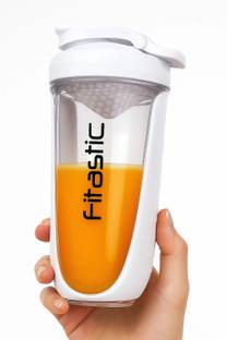 Fitastic Dual-Wall Design | 700 ml Gym Shaker Bottle | BPA-Free | Leak-Proof | 700 ml Shaker