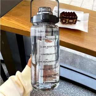 Ezreal LargeCapacity Water Bottle Motivational 2000 ml Sipper