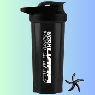 ZYRO Work Hard Protein Gym Sipper Bottle with mixxer Ball for all supplements 750 ml Shaker