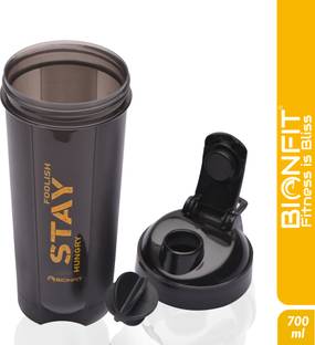 BIONFIT Typhoon Gym Shaker for Protein 100% Leakproof, BPA-Free with Sipper with Blender 700 ml Shaker