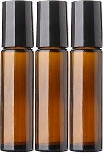 FUTURA MARKET Glass Roll On Bottles for Essential Oils, Perfumes, Attar, Lip Balms - Leakproof 10 ml Bottle