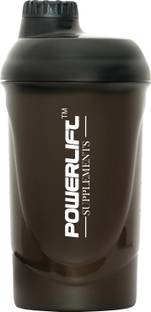 POWERLIFT Premium Shaker Bottle LeakProof with Mixer Ball Protein Shaker 600 ml Shaker