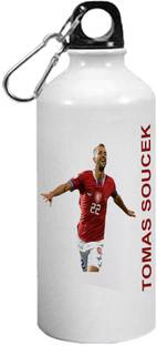 CHARMING Tomas Soucek Aluminium Printed Sport Bottle for Hiking, Travelling 600 ml Sipper