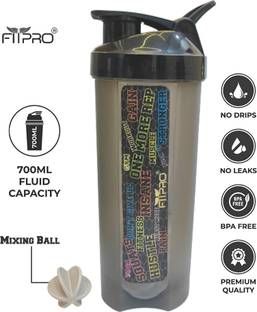 FitPro Typhoon Gym Shaker Graffiti for Protein Shake 100% Leakproof for Men and Women 750 ml Shaker