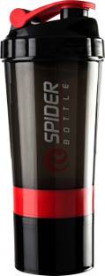 Pack of 1 Shaker Bottle, 100% Leakproof, BPA-Free Blender Bottle for Protein and Water 500 ml Shaker Plastic
