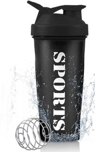HouseOfCommon Sports Gym Shaker with Stainless Steel Mixer Ball for Protein Shakes 650 ml Shaker