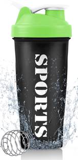 ZYRO Protein Shaker with Stainless Steel Mixer Ball & Mesh for Lump Free Shakes 650 ml Plastic Shaker