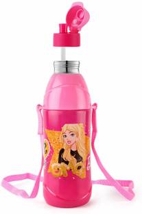 cello Puro Stainless Steel Water Bottle for Kids, Pink 600 ml Water Bottle