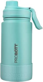 PROBOTT Class Vacuum Flask, Greenish Blue, Stainless Steel Hot and Cold Water Bottle 360 ml Steel Flask