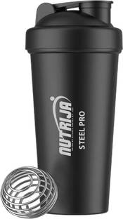 NutriJa Steel Shaker 750ml with Steel Whisk, Leakproof, Gym Shaker Bottle. 750 ml Bottle