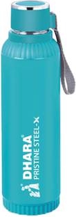 Dhara Stainless Steel Quench 900 Insulated Outer Plastic Inner Steel Water Bottle, Aqua Blue, 700 ml Bottle