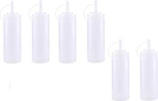 jhaboos Ketchup Bottle, Sauce Dispenser Bottle, Squeeze Bottle 250 ml (pack of-6) 250 ml Bottle