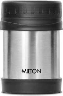 MILTON Thermosteel Hot & Cold Soup Flask, 350 ml, Steelplain 350 ml Flask