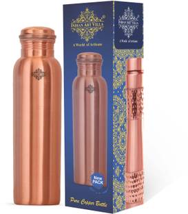 IndianArtVilla 550 ml Copper Bottle