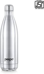 pexpo Electro 1000, Hot&Cold ISI Certified Thermosteel Water Bottle, Leakproof 980 ml Flask