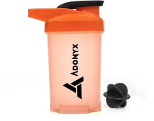 ADONYX Shaker Bottle with Whisk Ball_Gym 500 ml Plastic Shaker