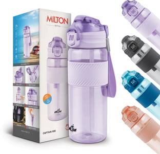 MILTON Captain 900 Unbreakable Water Bottle 850 ml – Sip Plus Gulp, Hand Strap, Purple 850 ml Bottle