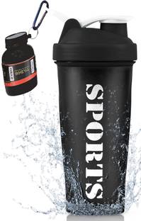 ZYRO Protein Funnel & Sports Gym Shaker Bottle with Stainless Steel Spring Ball 650 ml Shaker