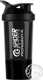 Dassio Spider Gym Shaker with Stainless Steel Mixer Ball & 1 Containers for Protein 500 ml Shaker