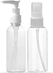 ProLume 2-Pc Travel Bottles Kit, Portable Refillable Toiletry Containers Set, Leak Proof 150 ml Plastic Bottle