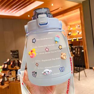 SeaRegal 1500ml Plastic Sports Jug Water Bottle with Straw 1500 ml Silicone Shaker