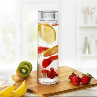 cello H2O 1000 Glass Fridge Water Bottle with Plastic Cap | Light weight | Leak proof 920 ml