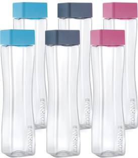 Veratico square water bottles for Fridge bottle set combo 800 ml Bottle