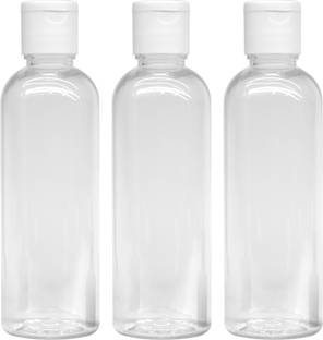 MADHYA 200ml Empty Clear Plastic Bottles Refillable 200 ml Plastic Bottle