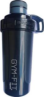 NAYASA Gym-fit Shaker 750ml with Stainless Steel Blender Ball (Black) 750 ml Shaker