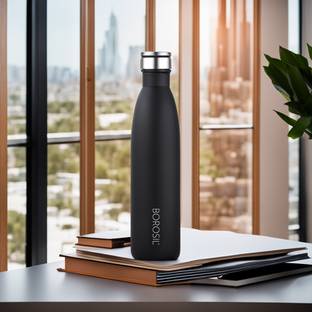 BOROSIL Hydra Fresh Single Wall Water Bottle, Ideal for Storing Water in Fridge, Office 900 ml Bottle