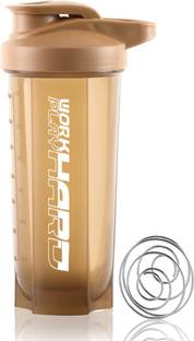 ZYRO Work Hard Protein Gym Sipper Bottle with Stainless Steel Spring Ball 700 ml Shaker
