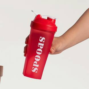TenRings BPA Free Gym Bottle with Mixer Ball 600 ml Shaker 600 ml Shaker