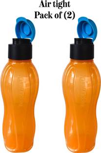 TUPPERWARE eco round flip top water bottles each 750 ml air tight pack of (2) 750 ml Bottle