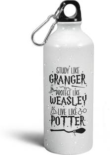 Morons Study Like Granger, Protect Like Weasly, Live Like Potter Quote 600 ml Aluminium Bottle