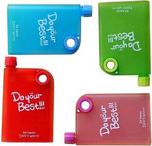 Right Traders Portable Notebook style Ultra Slim water Bottle, "DO YOUR BEST" MEMO BOTTLE 380 ml Bottle