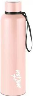 MILTON Aura Thermosteel Bottle,LIGHT PINK| 24 Hours Hot and Cold Rust 1050 ml Bottle