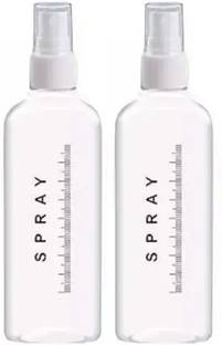 EverGlam Transparent Spray Bottle 100ML Each Pack of 2PC 100 ml Spray Bottle